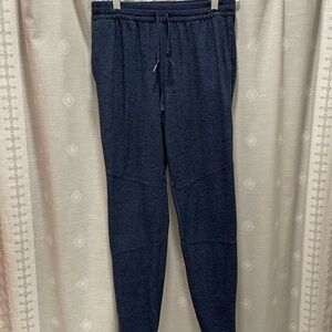 Women’s Blue and Black Heather Jogger Pants